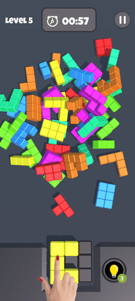 Cube Matcher 3D - Gameplay image of android game