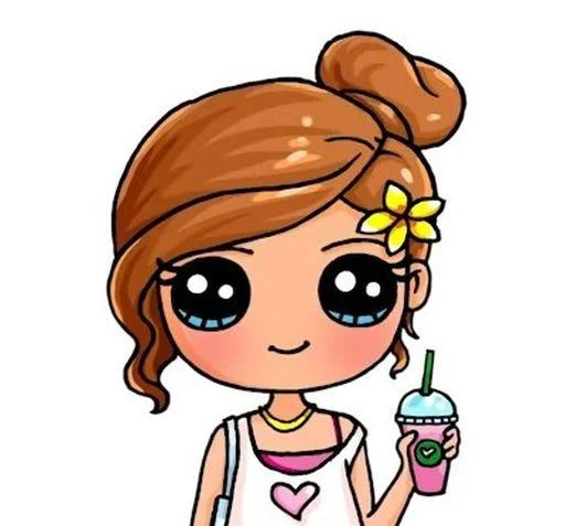 How To Draw Cute Girls - عکس برنامه موبایلی اندروید