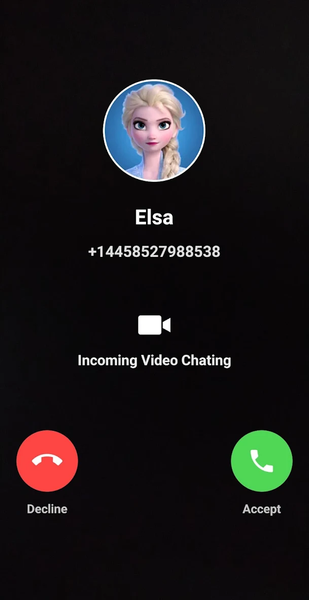call and chat with Elsa - Image screenshot of android app