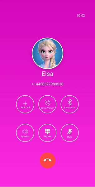 call and chat with Elsa - Image screenshot of android app