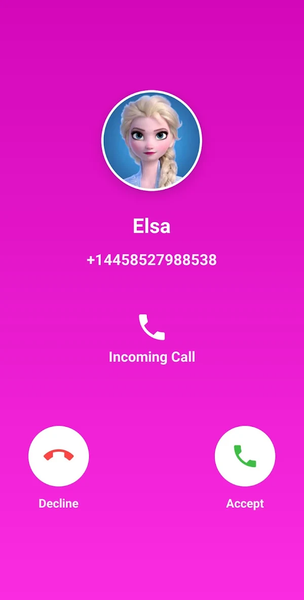 call and chat with Elsa - عکس برنامه موبایلی اندروید