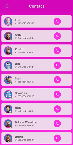 call and chat with Elsa - Image screenshot of android app