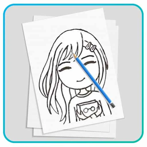 Learn to draw a cute girl - عکس برنامه موبایلی اندروید