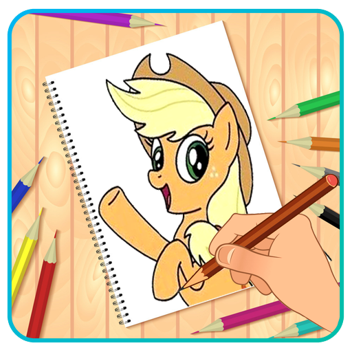 How To Draw Cute Pony Horses - Image screenshot of android app