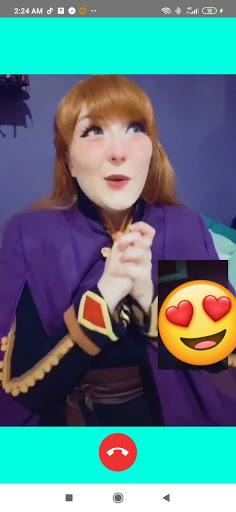 fake Call from princess anna Chat and video call - Gameplay image of android game