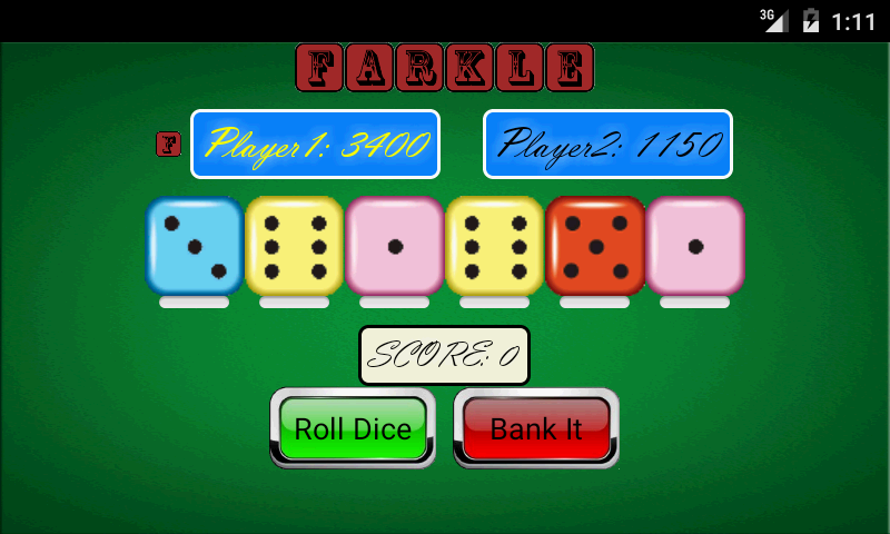 Farkle 10,000 Dice - Gameplay image of android game