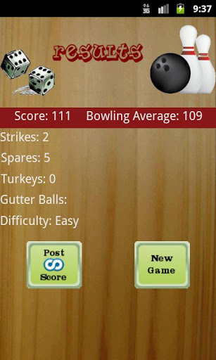 tabletop ten pin bowling