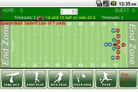 Touch Football Beta - Gameplay image of android game