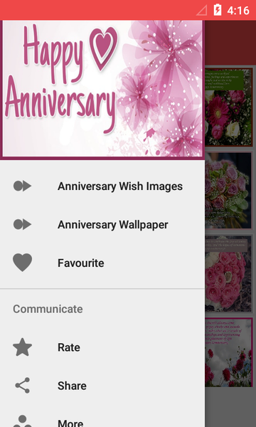 Anniversary Wishes - Image screenshot of android app