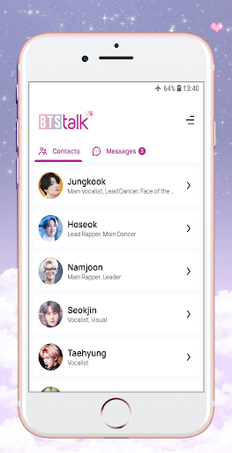 BTS Chat! Messenger(simulator) - عکس بازی موبایلی اندروید