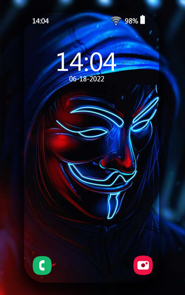 Anonymous wallpaper - عکس برنامه موبایلی اندروید