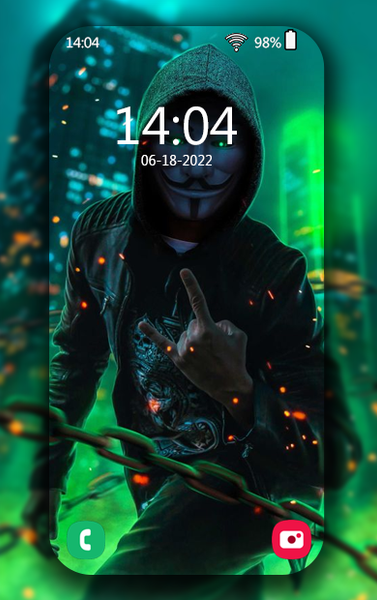 Anonymous wallpaper - عکس برنامه موبایلی اندروید