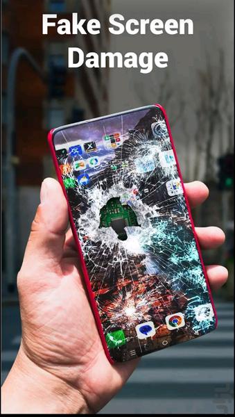 New Broken Screen Prank - Image screenshot of android app