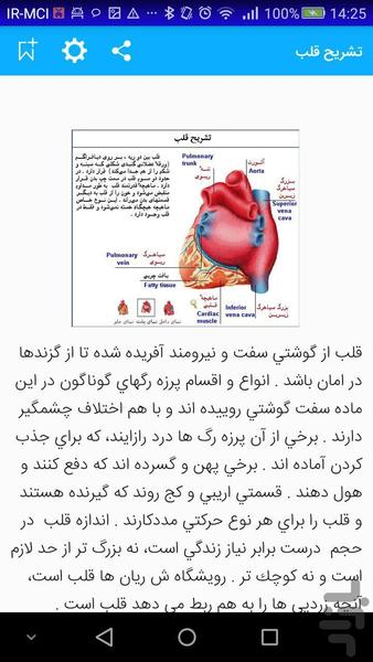فن تشریح ودرمان بیماری قلب - عکس برنامه موبایلی اندروید