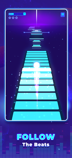 Jump Ball: Tiles and Beats - Gameplay image of android game