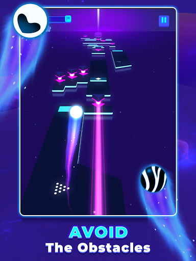 Jump Ball: Tiles and Beats - Gameplay image of android game