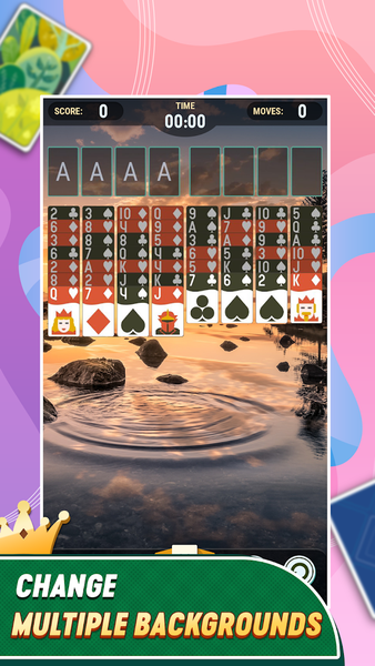 FreeCell Solitaire - Gameplay image of android game