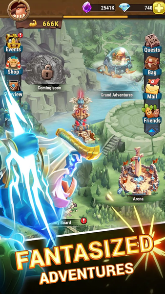 Tribalpunk: Idle Hero & Arena - Gameplay image of android game