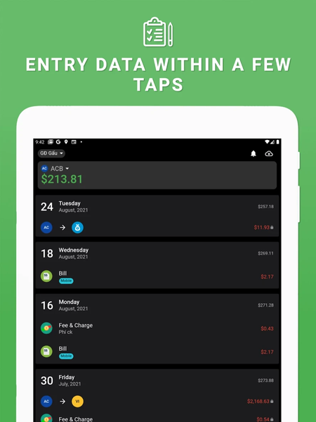 Money Tracker & Budget Planner - عکس برنامه موبایلی اندروید