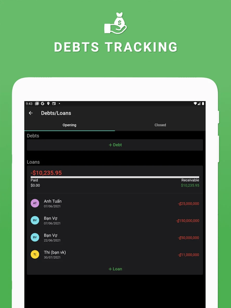 Money Tracker & Budget Planner - عکس برنامه موبایلی اندروید