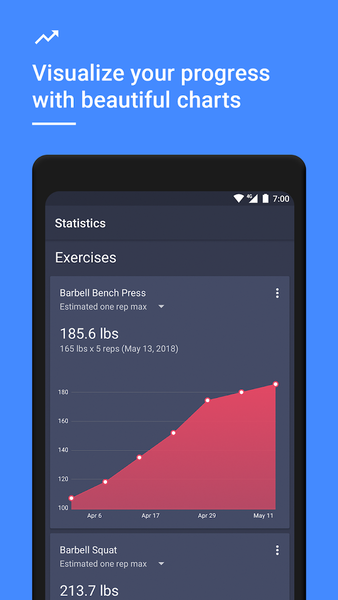 Gym Day: Workout Planner & Log - عکس برنامه موبایلی اندروید