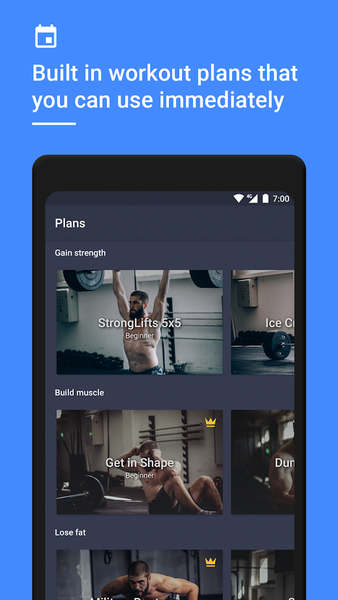 Gym Day: Workout Planner & Log - عکس برنامه موبایلی اندروید