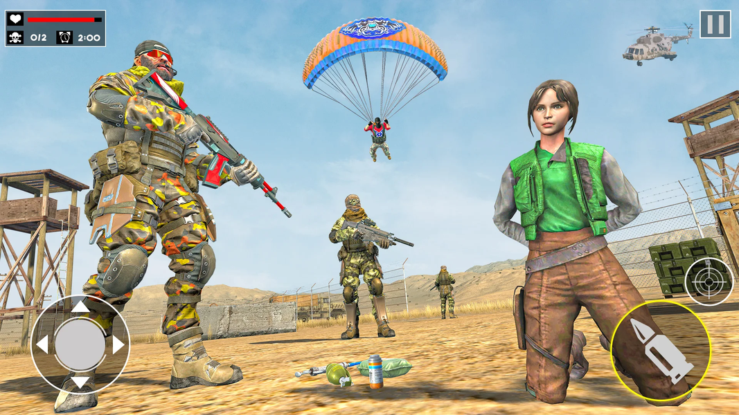 Commando Strike Offline Game - Gameplay image of android game