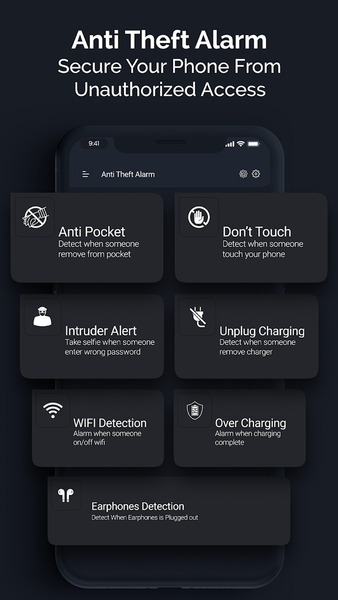 Anti Theft Alarm Find My Phone - عکس برنامه موبایلی اندروید