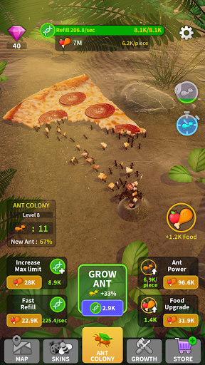 Little Ant Colony - Idle Game - Gameplay image of android game