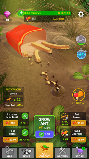 Little Ant Colony - Idle Game - Gameplay image of android game