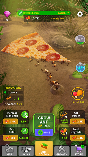 Little Ant Colony - Idle Game - Gameplay image of android game