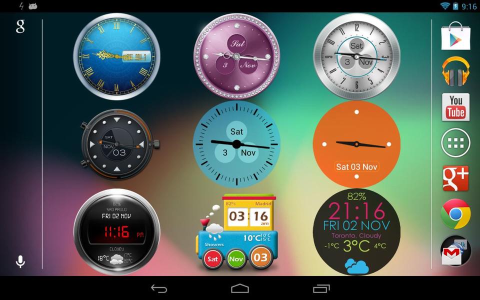 Clock Widget - عکس برنامه موبایلی اندروید