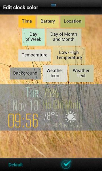 Clock Widget - Image screenshot of android app