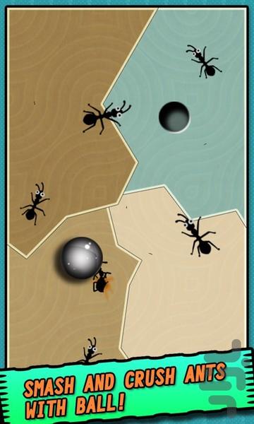 مورچه در مقابل توپ - Gameplay image of android game