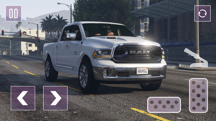Drive Dodge Ram: Off-Road Race - Gameplay image of android game