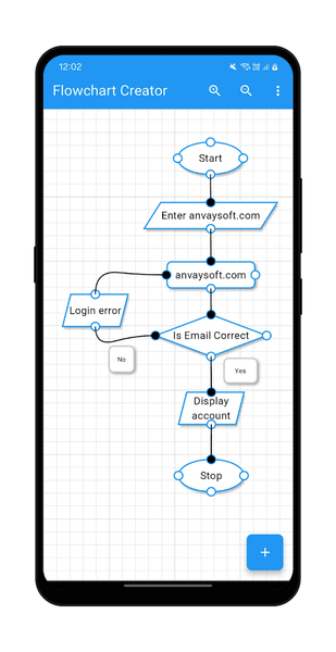 Flowchart Creator - عکس برنامه موبایلی اندروید
