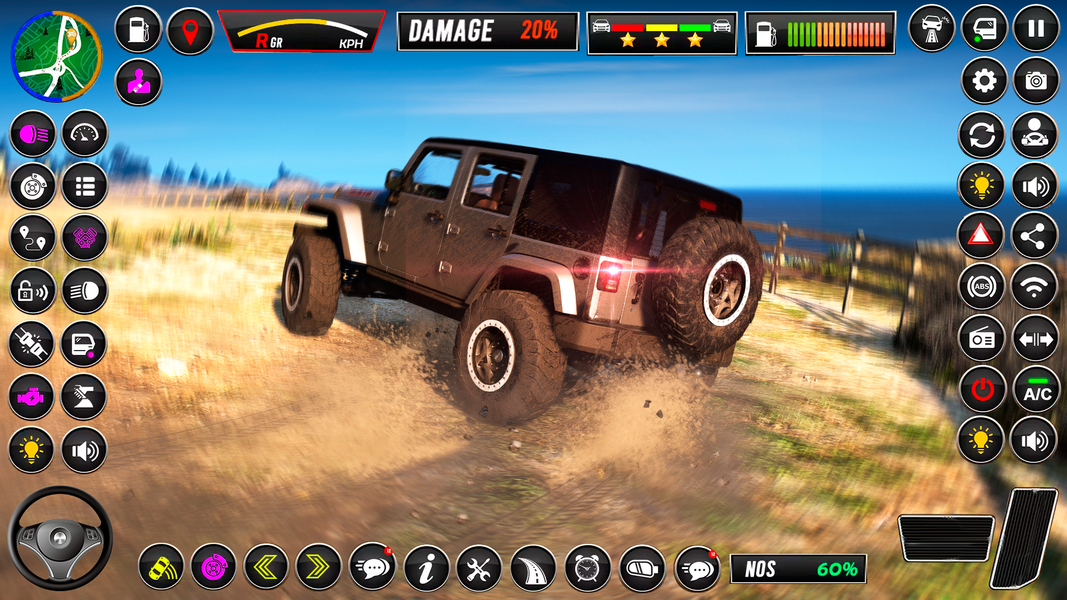 Offroad Jeep Driving Simulator - Gameplay image of android game