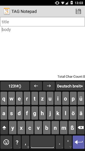 German for AnySoftKeyboard - Image screenshot of android app