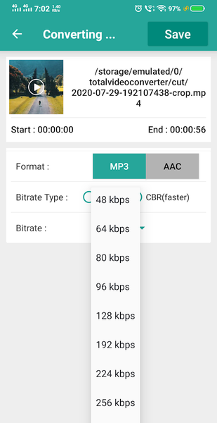 Video To Audio & MP۳ Cutter - عکس برنامه موبایلی اندروید