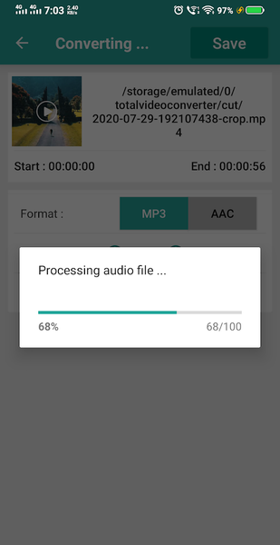 Video To Audio & MP۳ Cutter - عکس برنامه موبایلی اندروید