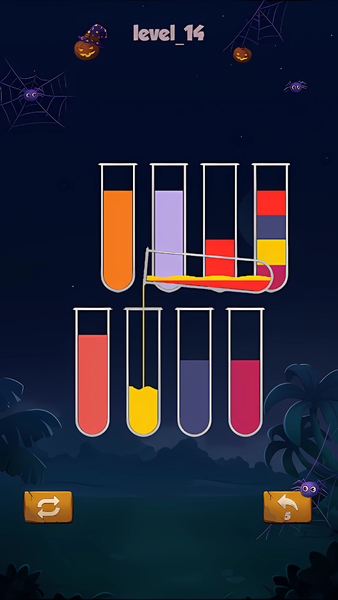 Water Sort：Coler Puzzle Games - Gameplay image of android game