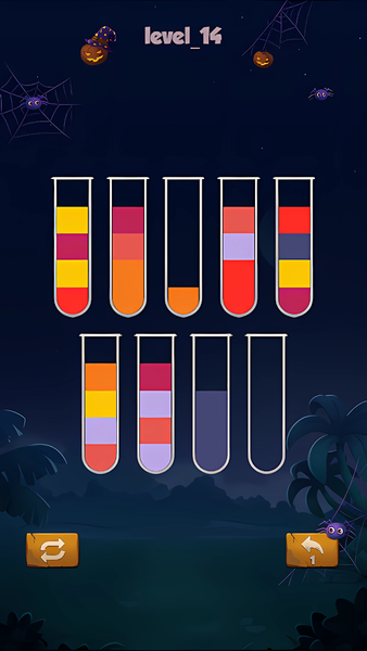 Water Sort：Coler Puzzle Games - Gameplay image of android game