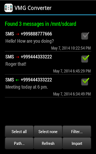 VMG Converter - Image screenshot of android app