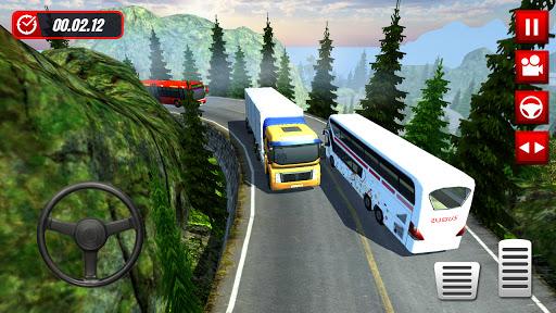 Hill Station Bus Driving Game - Gameplay image of android game