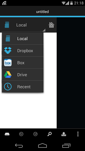 DroidEdit (free code editor) - Image screenshot of android app