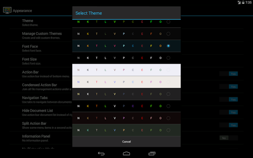 DroidEdit (free code editor) - Image screenshot of android app