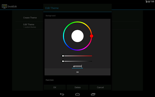 DroidEdit (free code editor) - Image screenshot of android app
