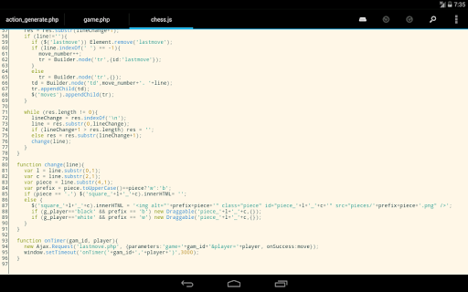 DroidEdit (free code editor) - Image screenshot of android app