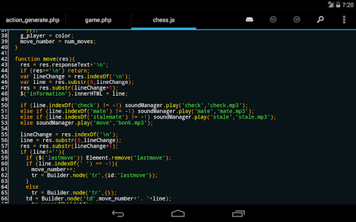 DroidEdit (free code editor) - Image screenshot of android app