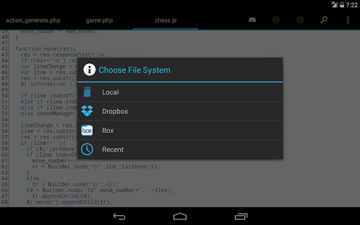 DroidEdit (free code editor) - Image screenshot of android app